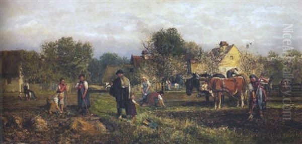 Tillers Of The Soil Oil Painting by William Preston Phelps