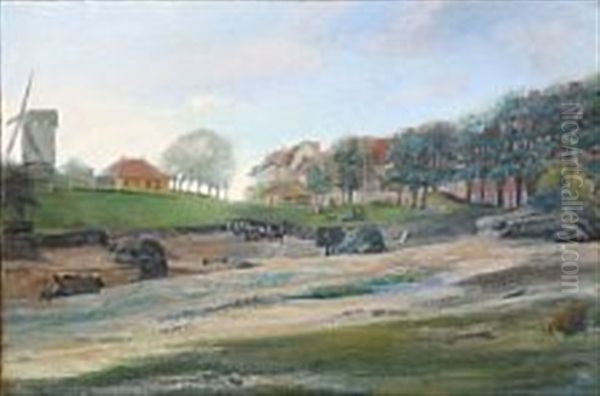 Fra Kobenhavns Vold Oil Painting by Theodor Esbern Philipsen