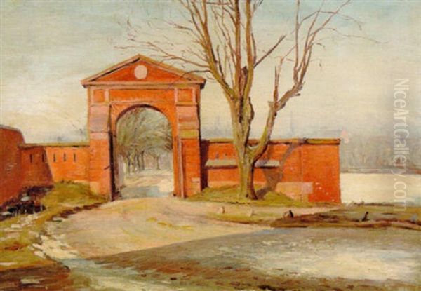 Rysensteen-porten Oil Painting by Theodor Esbern Philipsen