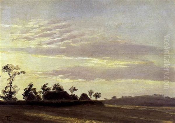 Parti Antagelig Fra Amager Oil Painting by Theodor Esbern Philipsen