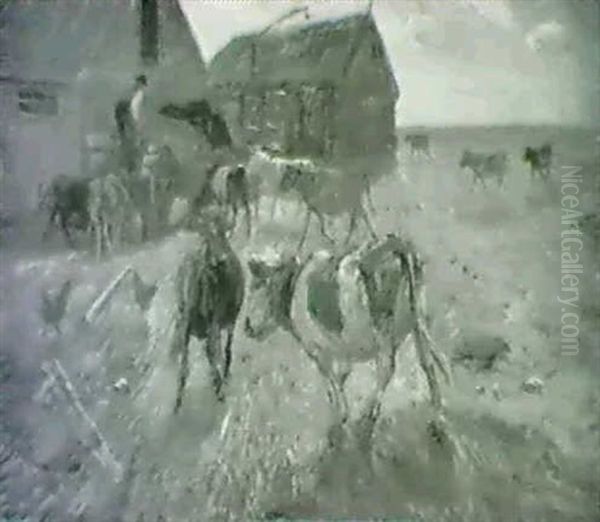 Hohosten, Slatholmen Oil Painting by Theodor Esbern Philipsen