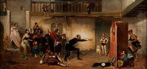 The Puppet Show Oil Painting by John Phillip