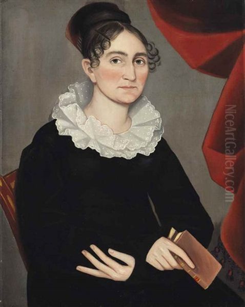 Portrait Of A Woman Oil Painting by Ammi Phillips