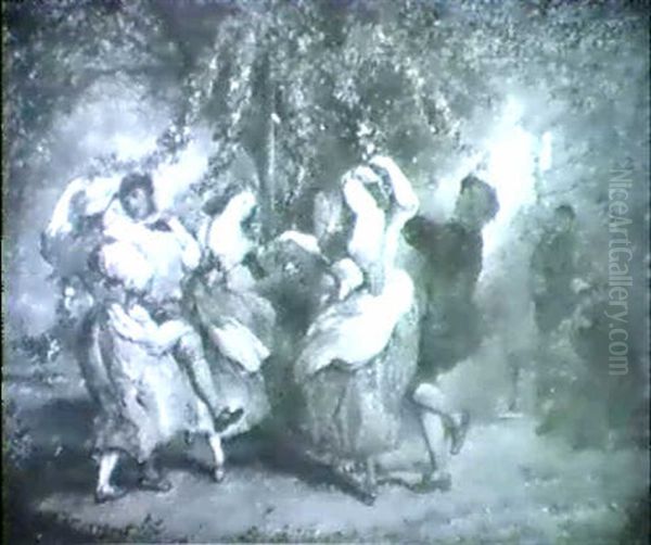 The May Pole Oil Painting by John Phillips