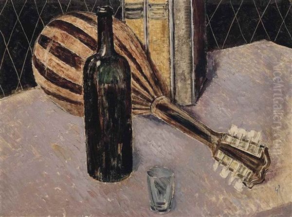 Still-life With Mandolin Oil Painting by Glyn Warren Philpot