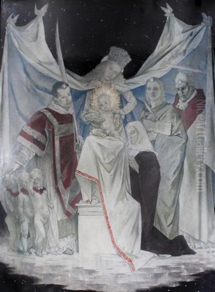 The Christmas Constellation (cross) Oil Painting by Glyn Warren Philpot