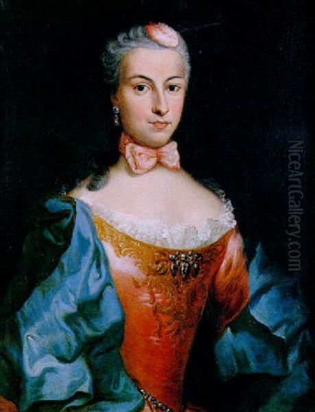 Portrait D'une Dame De Qualite Oil Painting by Giuseppe Antonio Pianca