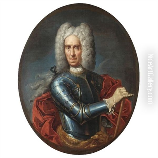 Ritratto Di Eugenio Di Savoia Oil Painting by Giovanni Maria delle, called Mulinaretto Piane
