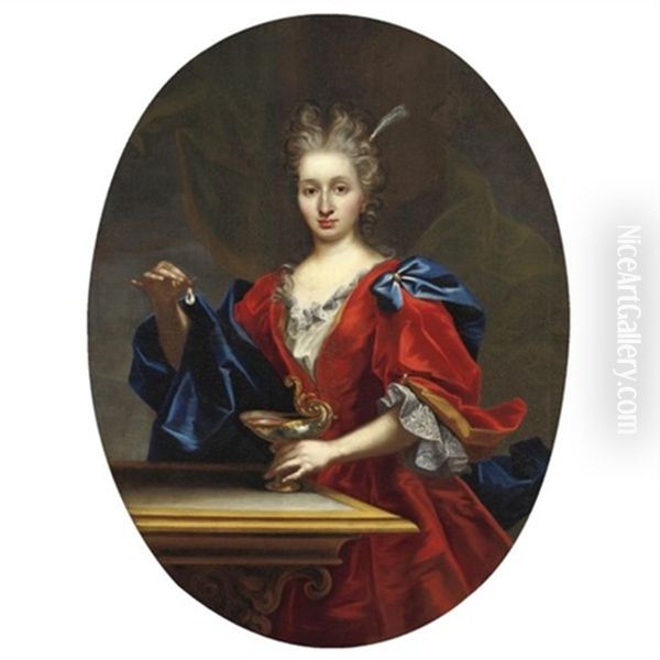 Cleopatra Oil Painting by Giovanni Maria delle, called Mulinaretto Piane