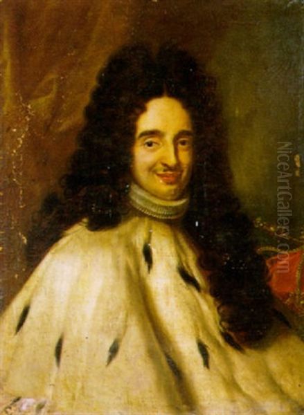 Ritratto Del Doge Francesco Maria Imperiali Oil Painting by Giovanni Maria delle, called Mulinaretto Piane