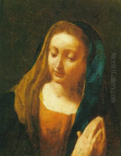 Madonna Orante Oil Painting by Giovanni Battista Piazzetta