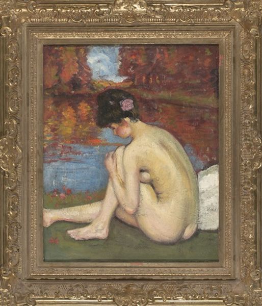 Desnudo Femenino Oil Painting by Ramon Pichot Giron&egrave;s