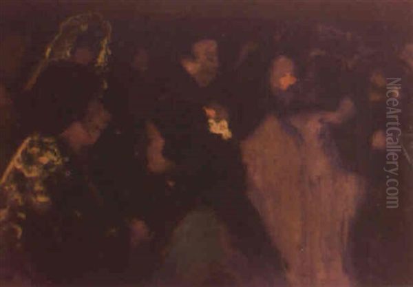 Nocturno Oil Painting by Ramon Pichot Giron&egrave;s