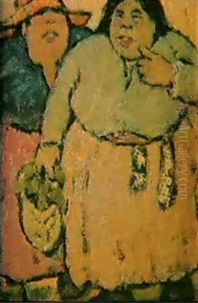 Tipos Populares Oil Painting by Ramon Pichot Giron&egrave;s