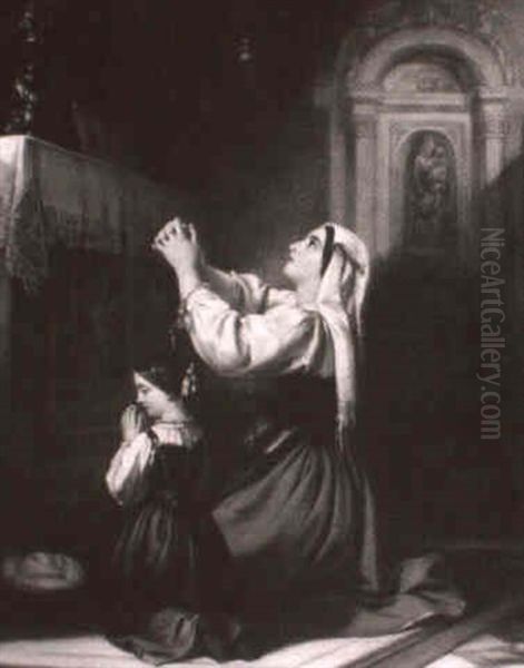 The Prayer Oil Painting by Henry William Pickersgill