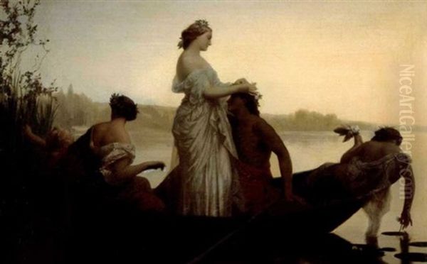 The Lover Crowned Oil Painting by Henri Pierre Picou