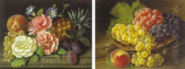 Blumenstilleben Oil Painting by Franz Xaver Pieler