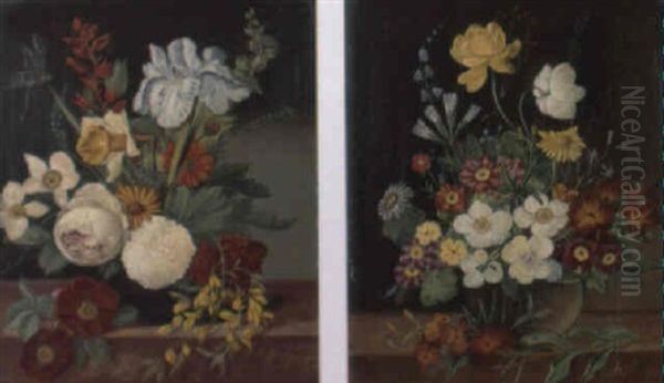 Blumenstilleben Oil Painting by Franz Xaver Pieler