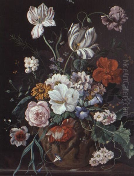 Floral Still Lifes Oil Painting by Franz Xaver Pieler