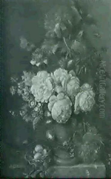 Blumenstilleben Oil Painting by Franz Xaver Pieler