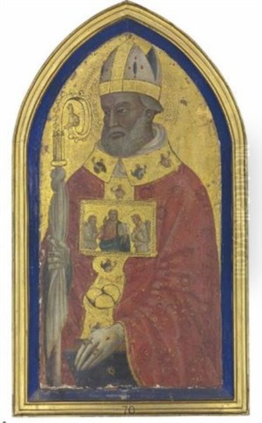 Saint Nicholas Of Bari Oil Painting by Pier Francesco Fiorentino