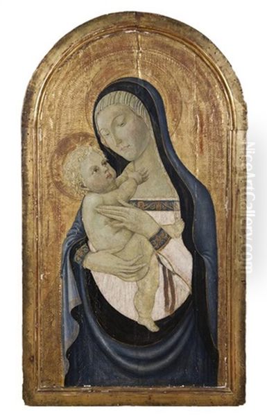 Mother And Child Oil Painting by Pier Francesco Fiorentino