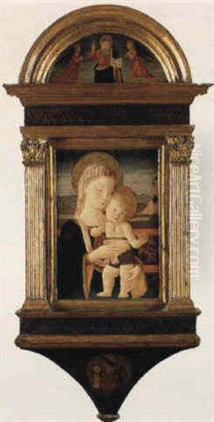 Madonna Col Bambino Oil Painting by Pier Francesco Fiorentino