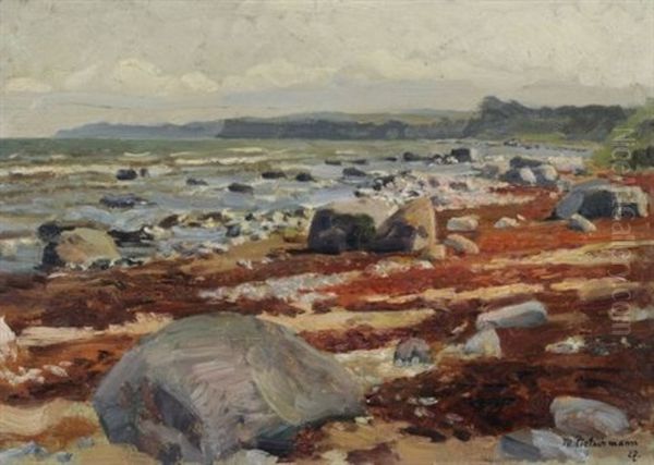 An Der Kuste Von Rugen Oil Painting by Max Ernst Pietschmann