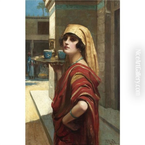 Odalisque Oil Painting by Harold Piffard