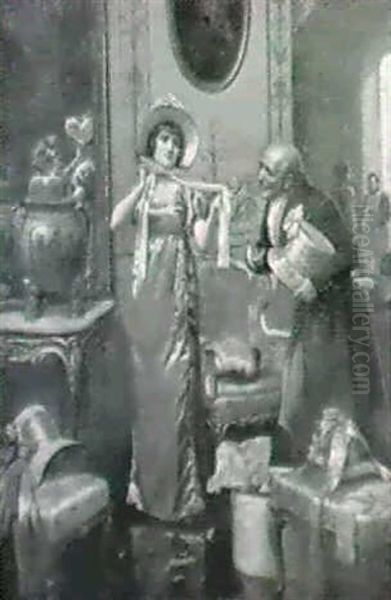 The New Bonnet Oil Painting by Harold Piffard