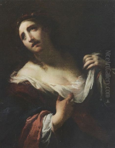 Santa Martire Oil Painting by Simone Pignoni