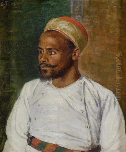 Portrait Eines Orientalen Oil Painting by Otto Pilny
