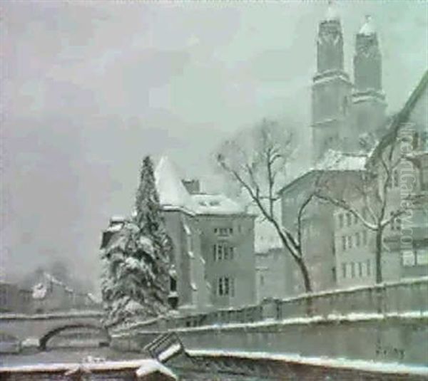 Zurich. Oil Painting by Otto Pilny