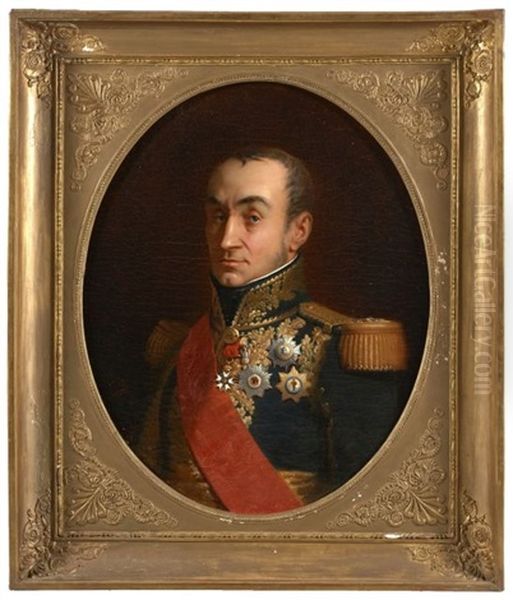 Portrait Du Marechal Oudinot Oil Painting by Isidore Alexandre Augustin Pils