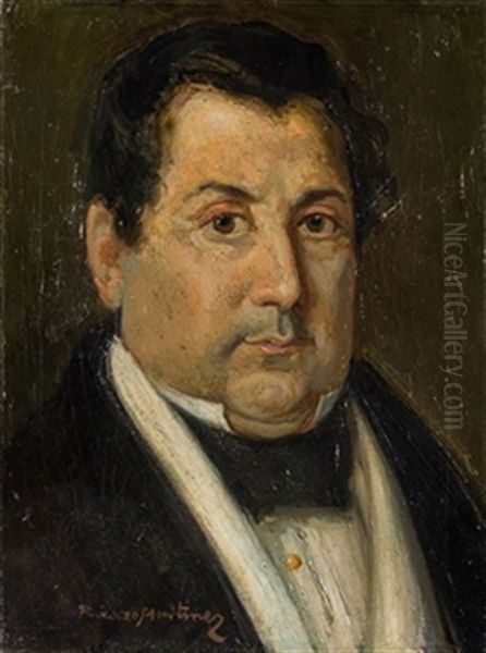 Retrato De Caballero Oil Painting by Jose Pinazo Martinez