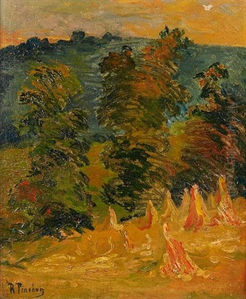 Les Moyettes Oil Painting by Robert Antoine Pinchon