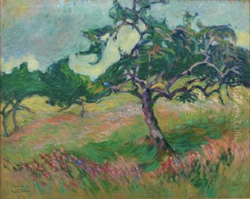 Le Toquesac Aout Oil Painting by Robert Antoine Pinchon