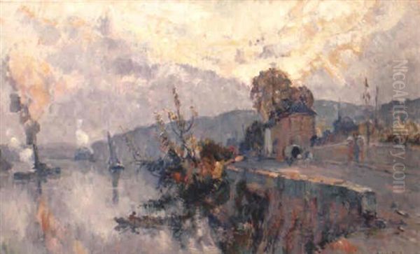 La Seine Au Val De La Haye Oil Painting by Robert Antoine Pinchon