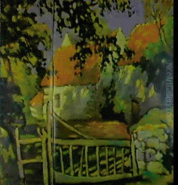 La Barriere Oil Painting by Robert Antoine Pinchon