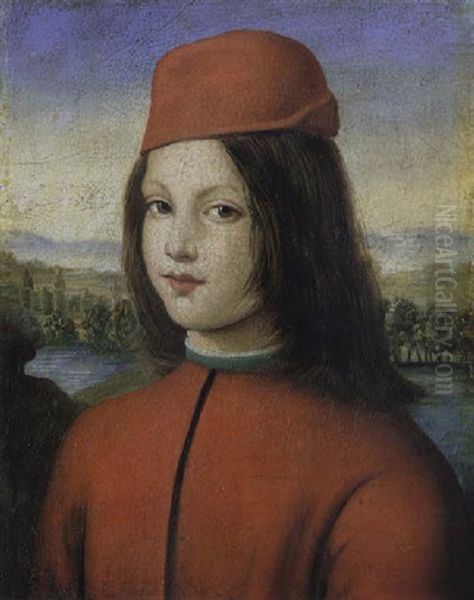 Bildnis Eines Knaben Oil Painting by Bernardino di Betto (Pinturicchio)