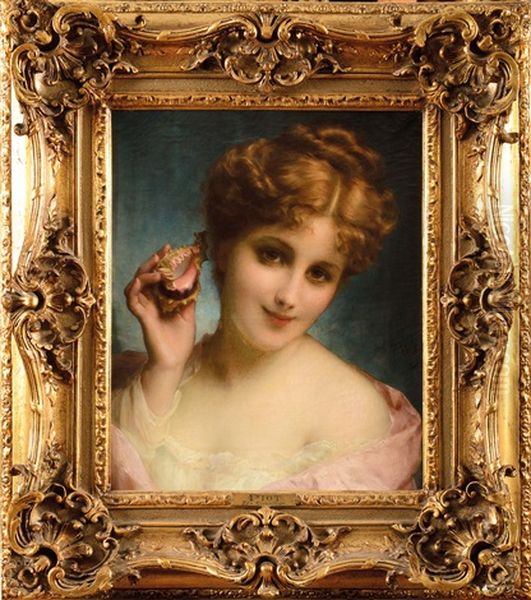 Portrait De La Comtesse Kowalski Oil Painting by Etienne Adolphe Piot