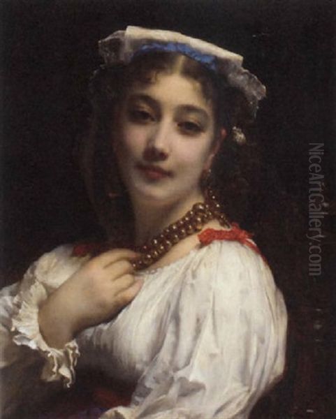 The Treasured Gift Oil Painting by Etienne Adolphe Piot