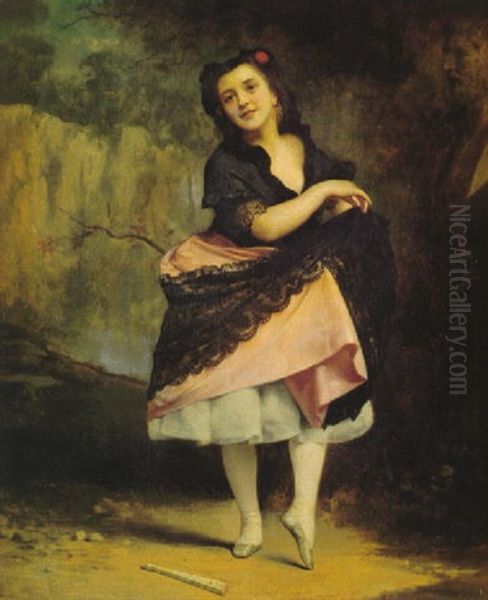 Danseuse Oil Painting by Etienne Adolphe Piot