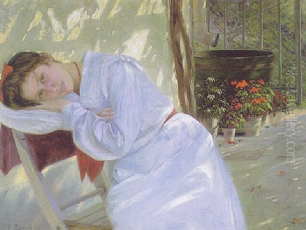 Far Away Thoughts Oil Painting by Karl Pippich