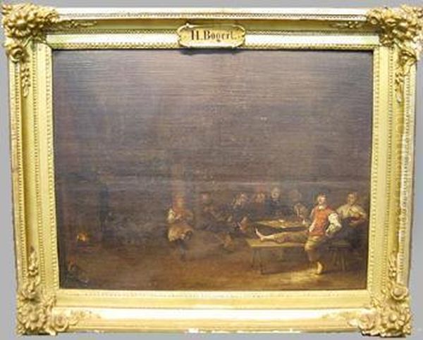 Tavern Interior
Bears Signature Oil Painting by Hendrick Hendricksz. Bogaert