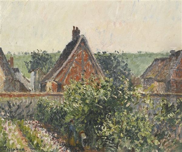 Coin Du Jardin A Eragny Oil Painting by Camille Pissarro
