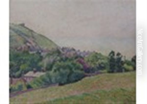 East Hill And Old Town, Hastings Oil Painting by Lucien Pissarro