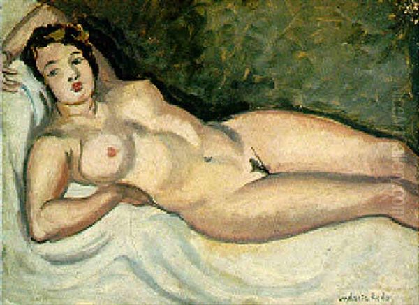 Nu Allonge Oil Painting by Ludovic Rodo Pissarro