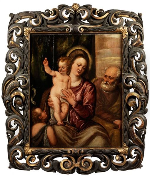 Sacra Famiglia Oil Painting by Bonifazio Veronese