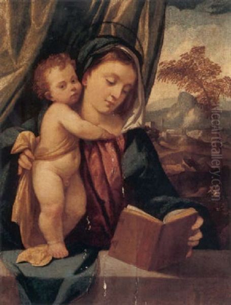 The Madonna And Child Oil Painting by Bonifazio Veronese